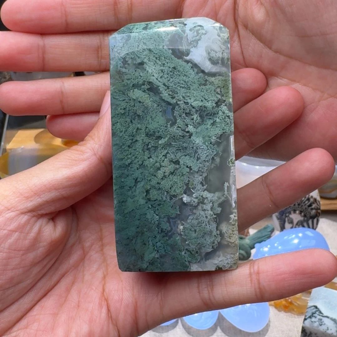 玛瑙/玉髓玛瑙印章未镶嵌下***