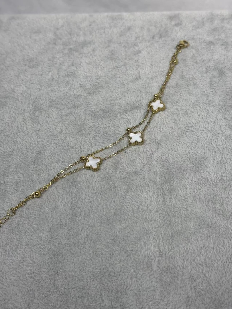 钛钢锆石手链 轻奢精品气质手链