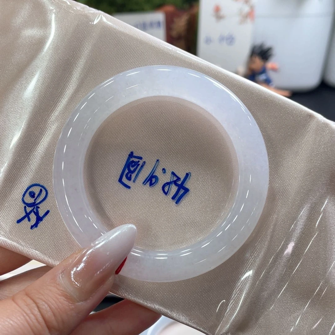 翡翠未镶嵌手镯49圈冰条完整度高