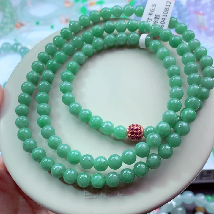 翡翠未镶嵌手链卡6.5