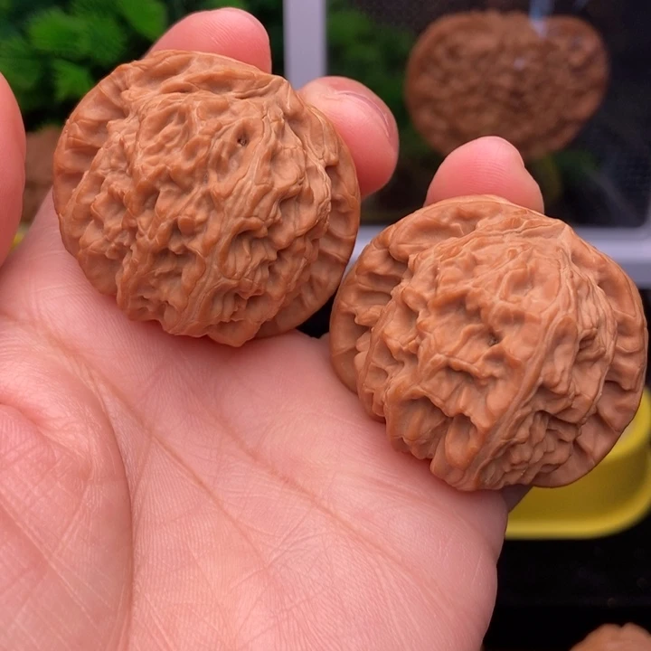 吊坠文玩核桃白狮子42全品