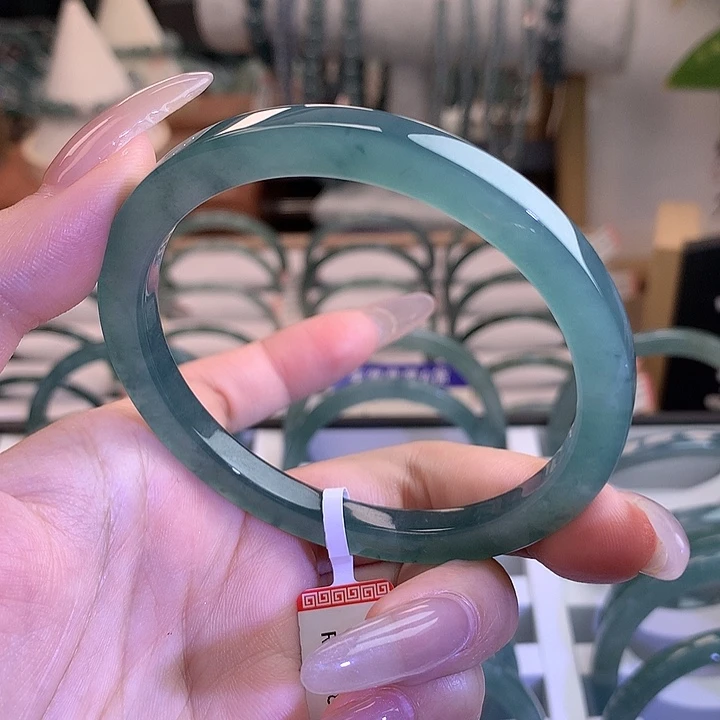 A***o翡翠未镶嵌手镯59