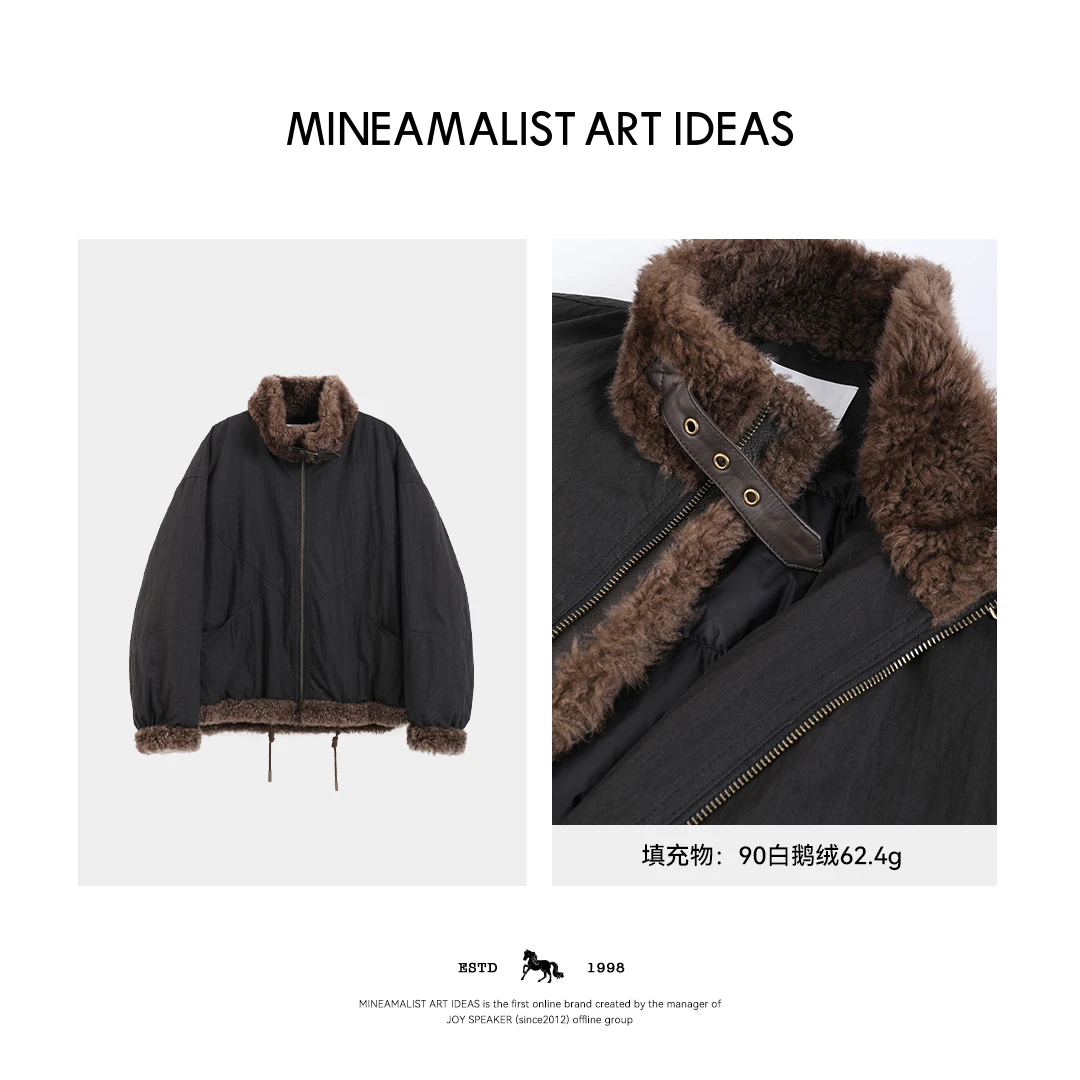 MINEAMALIST ART IDEAS25秋冬复古可立领鹅绒服外套4790M