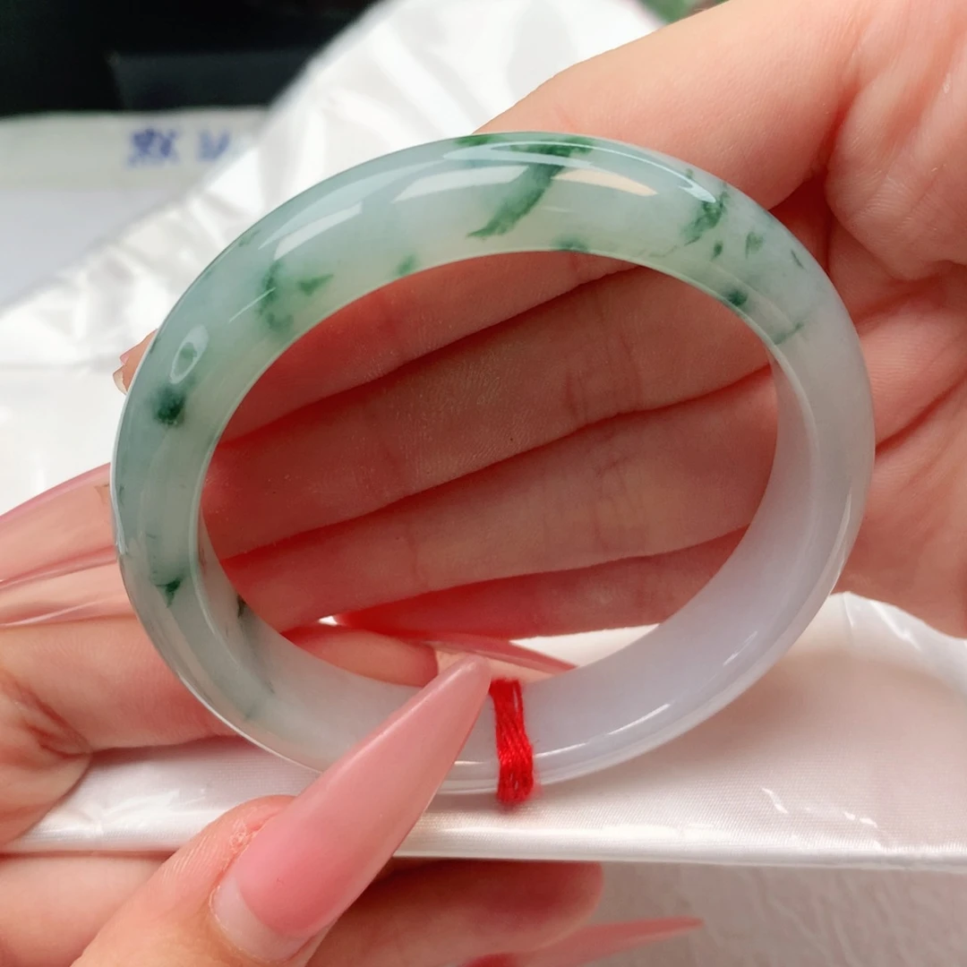 未镶嵌手镯翡翠正圈54