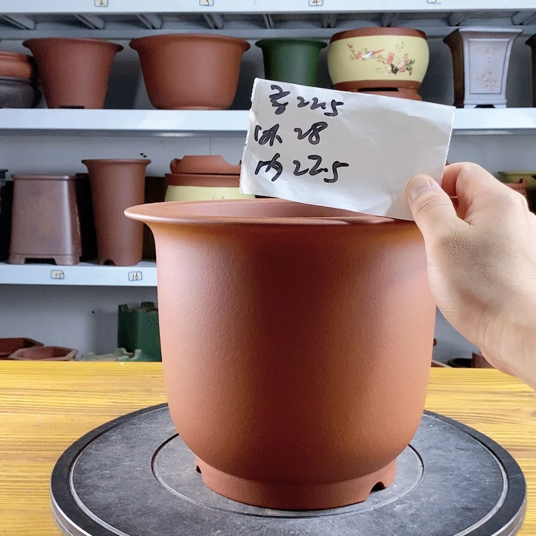 紫砂花盆紫砂兰花盆9