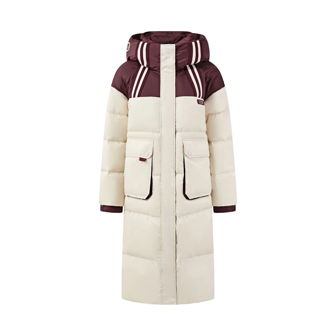 断码捡漏~华想诗章 / 长款撞色通勤款羽绒服