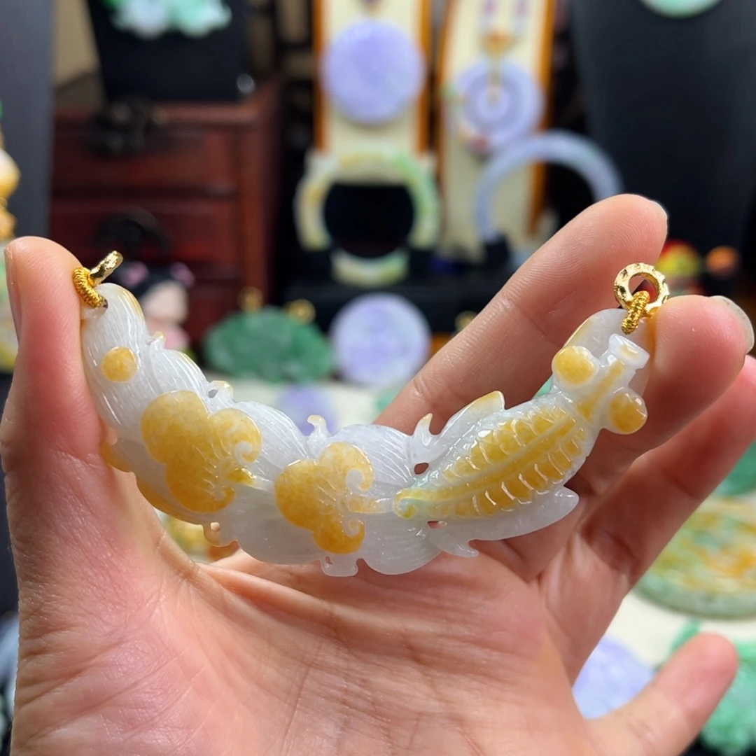 翡翠未镶嵌颈饰天然翡翠