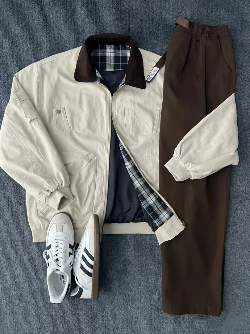 【AF精选孤品1】春秋简约百搭上衣秋冬秋季休闲宽松潮流