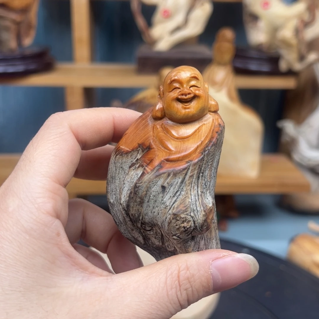 木T****恺崖柏木摆件手把件