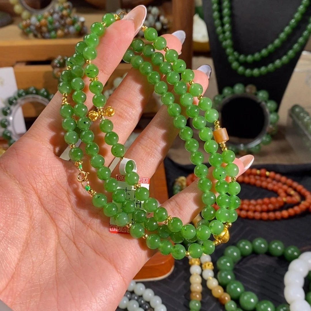 和田玉未镶嵌手链