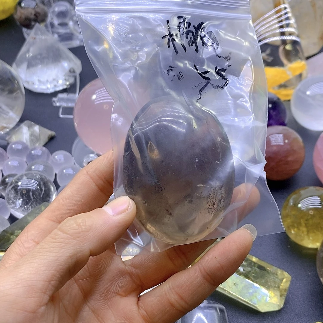 水晶水晶摆件未镶嵌橘**地