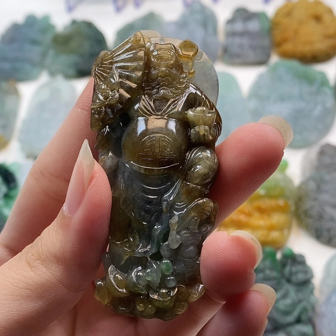 这***.颈饰未镶嵌翡翠纯天然