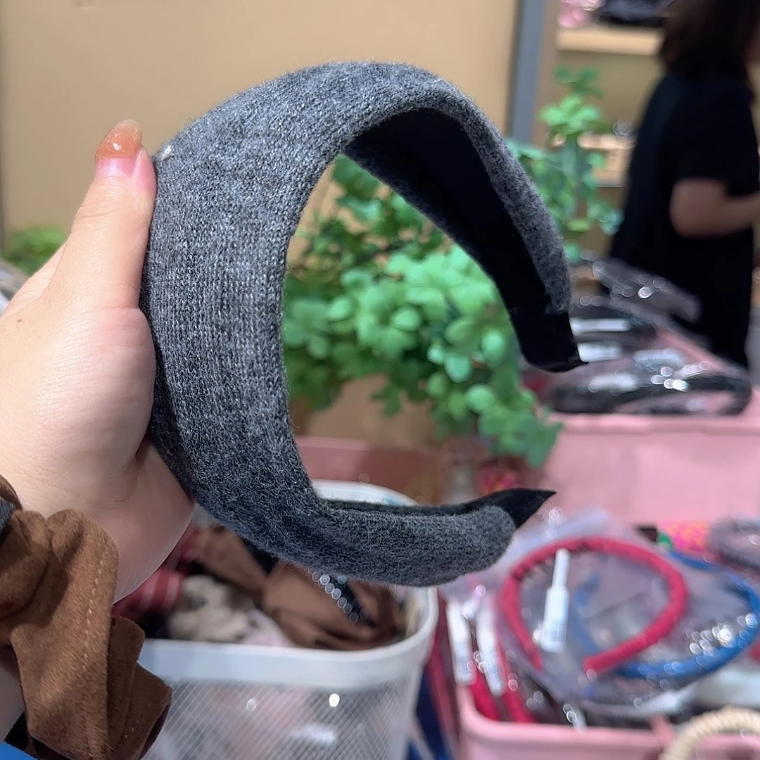 皮质非金属毛线发箍