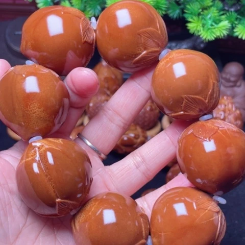【闪购商品】手串/手链橄榄核亦**天33左右寿桃手持