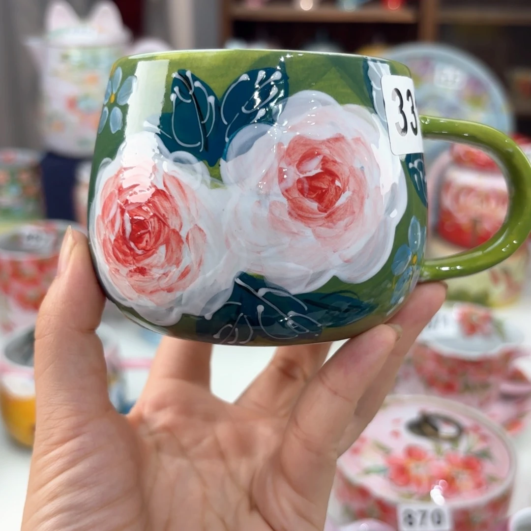 景德镇手绘高温釉下彩陶瓷茶具