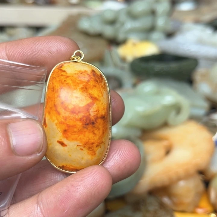 和田玉挂件未镶嵌署*