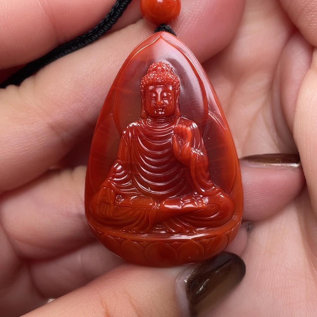 南红玛瑙未镶嵌颈饰