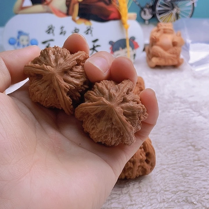 把件文玩核桃老**老三棱