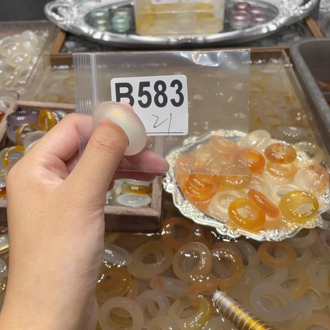玛瑙/玉髓未镶嵌戒指583