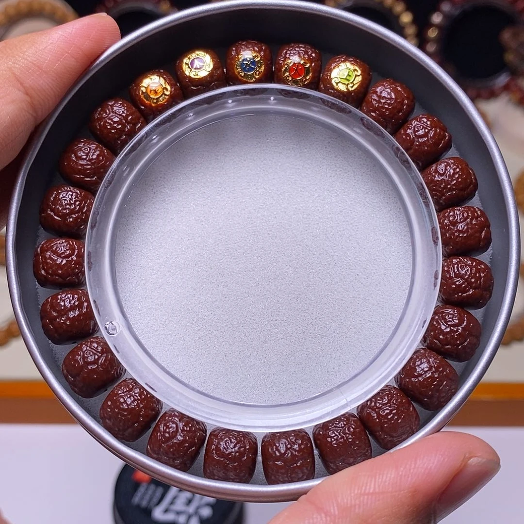 猴头核桃手串牛油膏机刷五行饕餮尺寸10+全品
