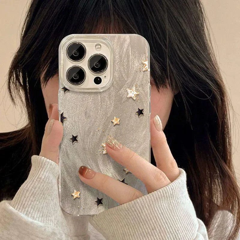 BANCAins风极简星星适用iPhone16/15promax羽纱苹果14手机壳12套