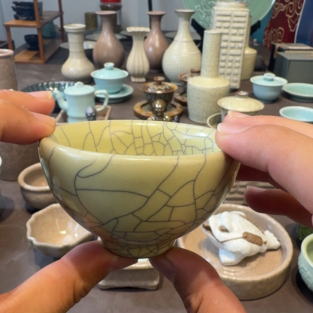 龙泉青瓷茶具微瑕