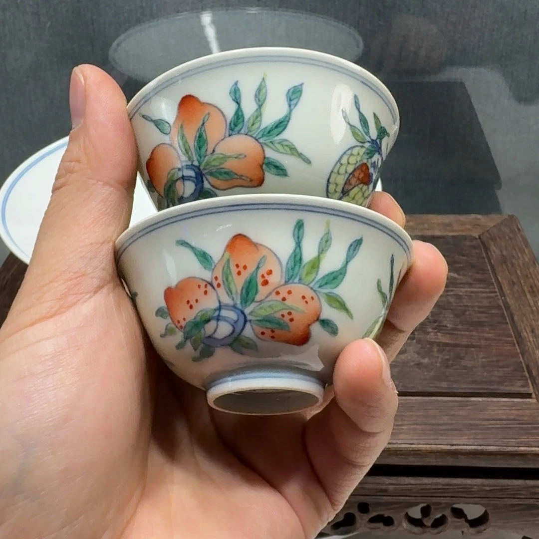 文***哥瓷摆件瓷器工艺品摆件斗彩