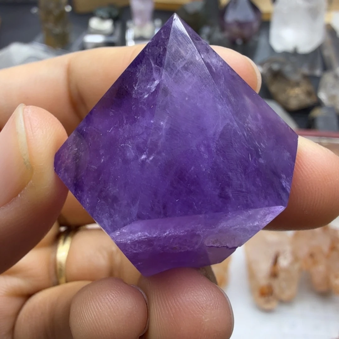 石材紫水晶柱子福利