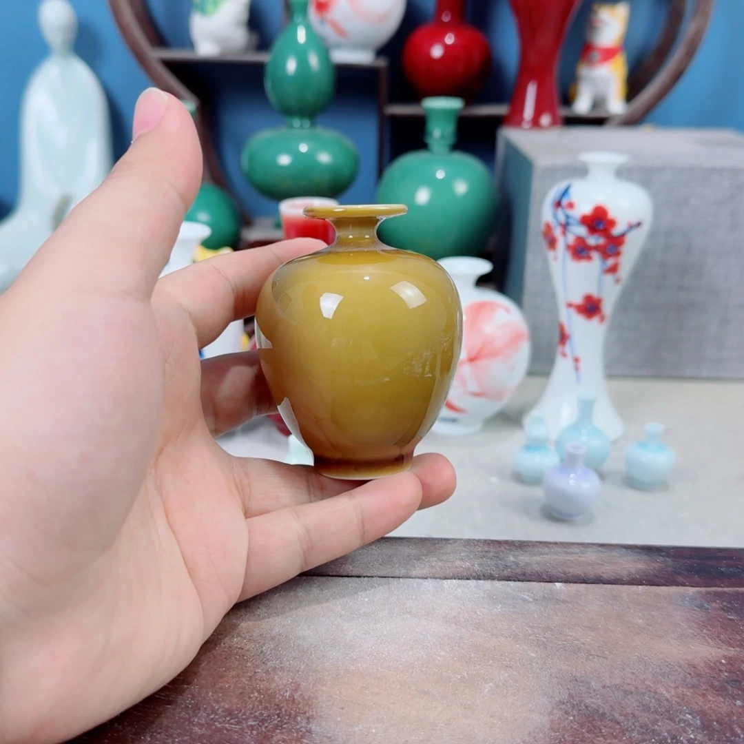 陶瓷手工小花器摆件