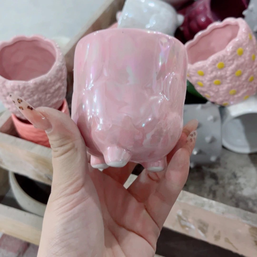 其他陶有孔陶瓷花盆，满10米包邮发货