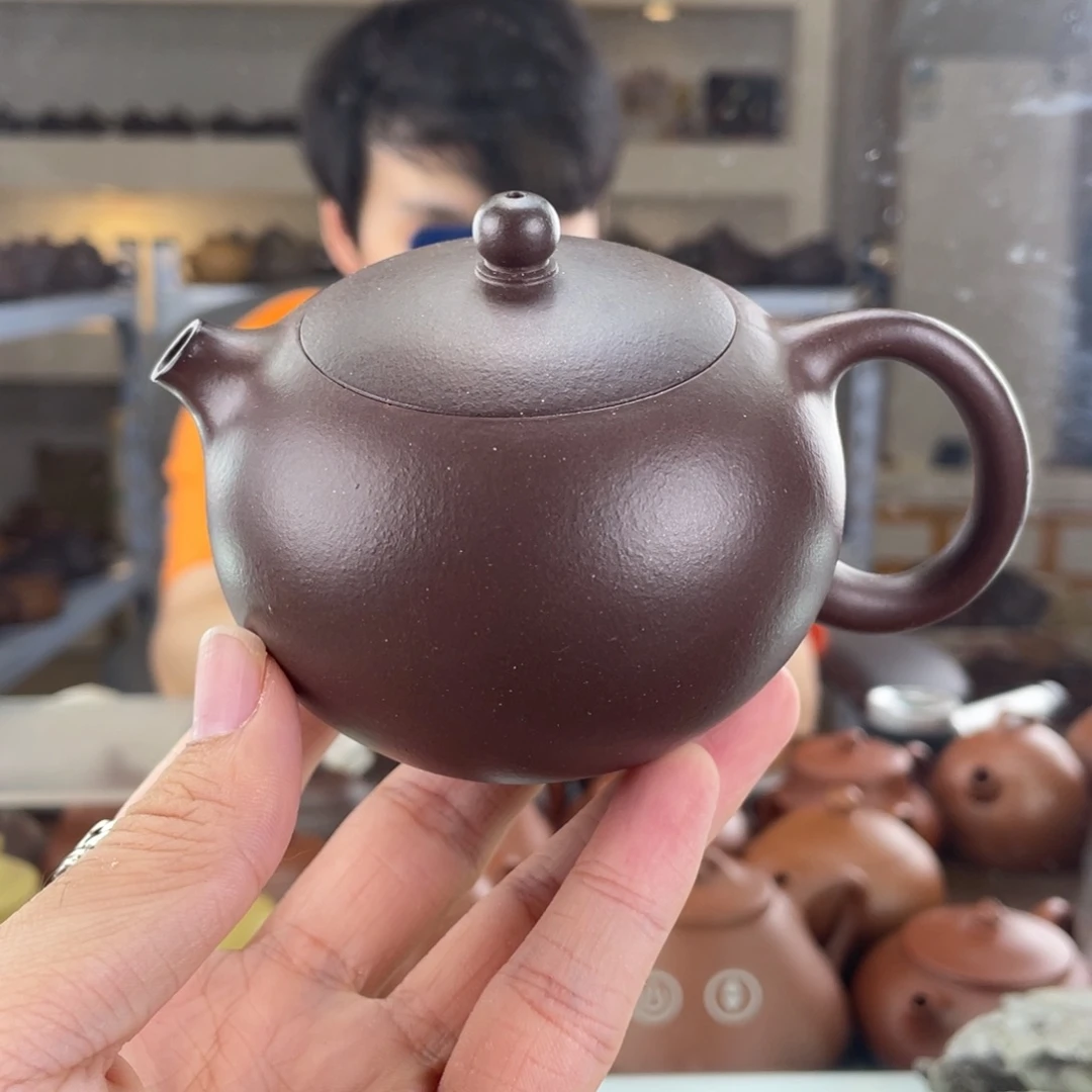 茶壶紫砂200cc大水潭底槽清茶壶风釉