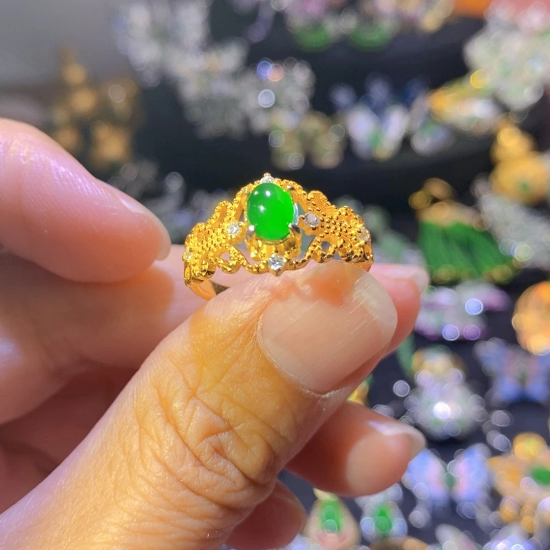 翡翠银S925镶嵌颈饰有