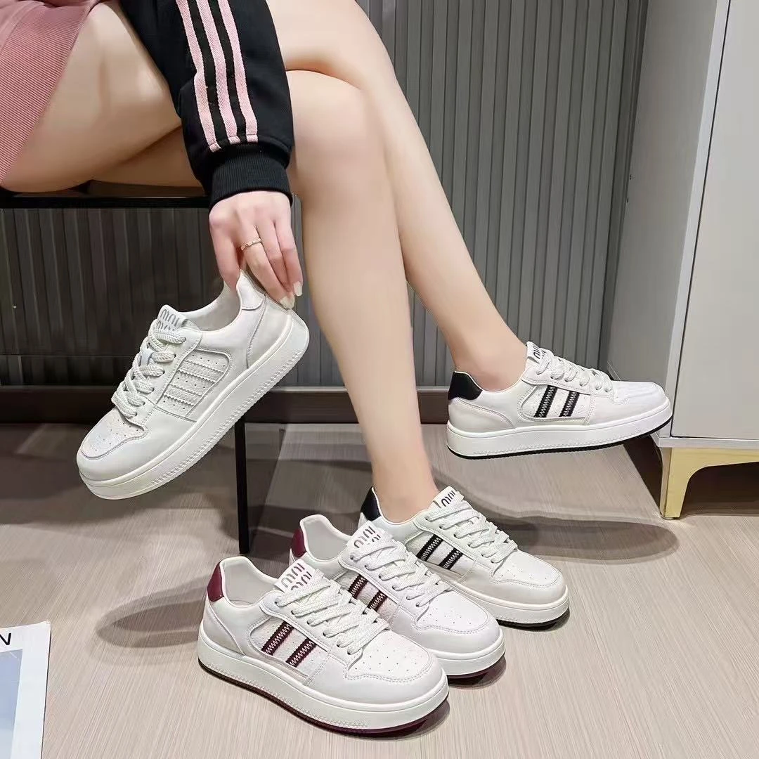 春季新款百搭透气拼色厚底复古休闲运动德训鞋663(板鞋）