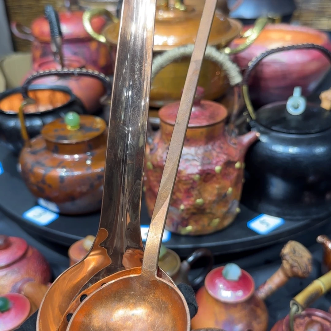 手工制作紫铜汤勺