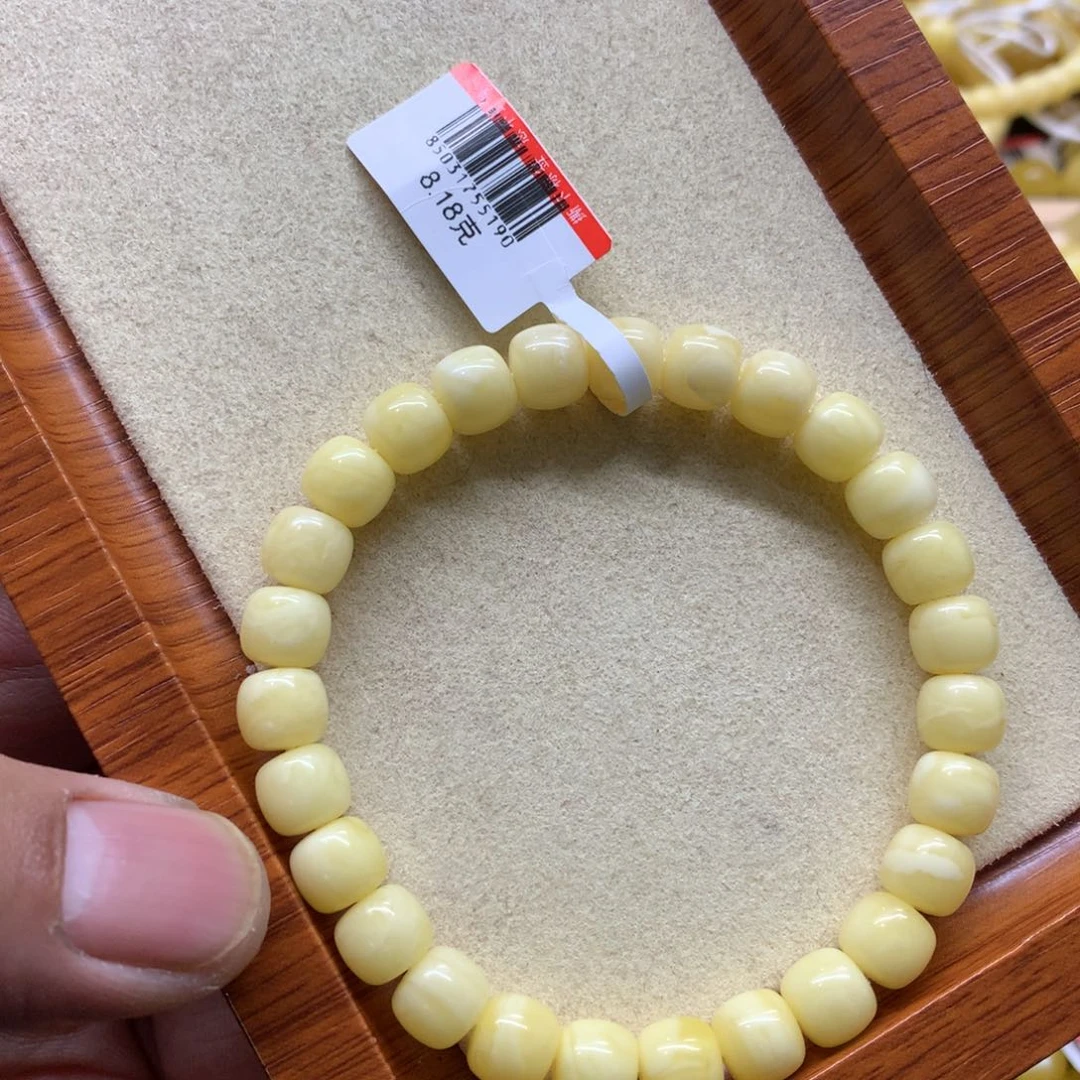 蜜蜡手链未镶嵌大*蜜蜡