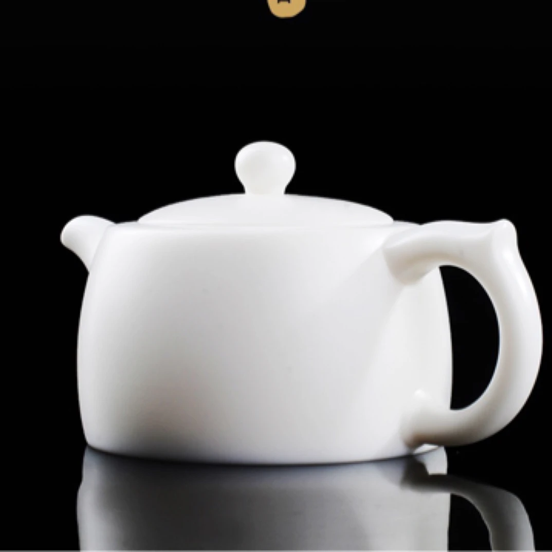 羊脂玉井栏壶  纯白