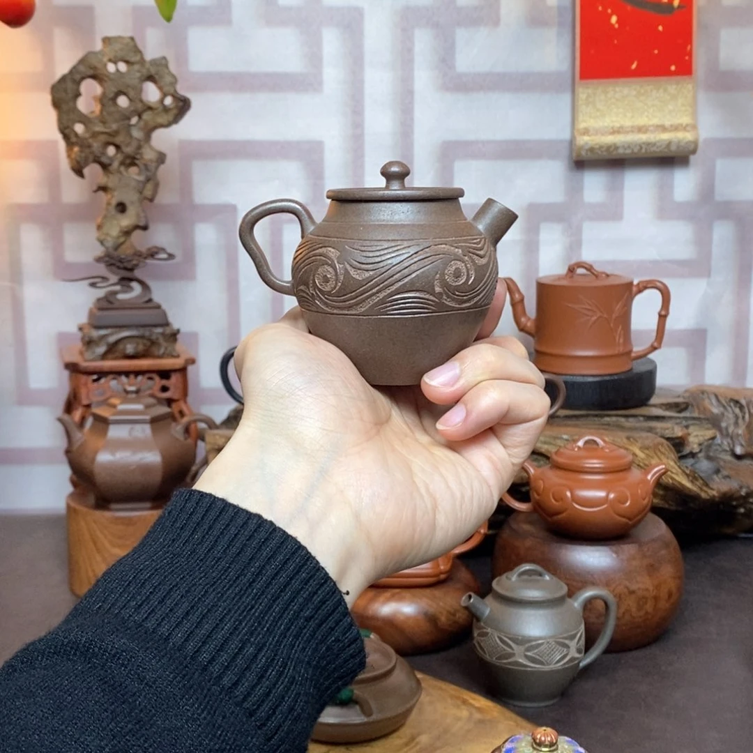 紫砂茶具老段还原烧陶罐