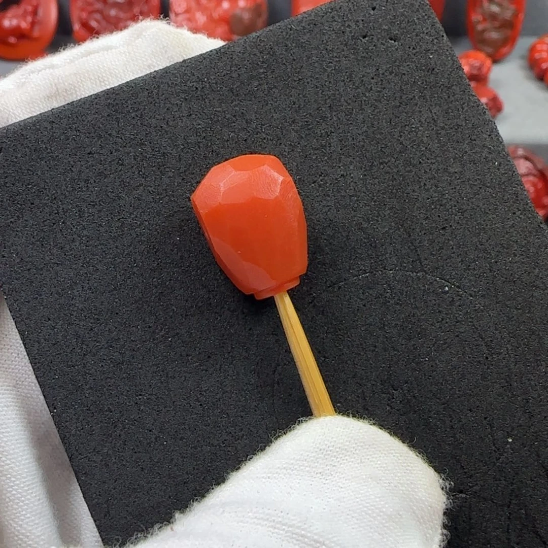 南红玛瑙未镶嵌三通11