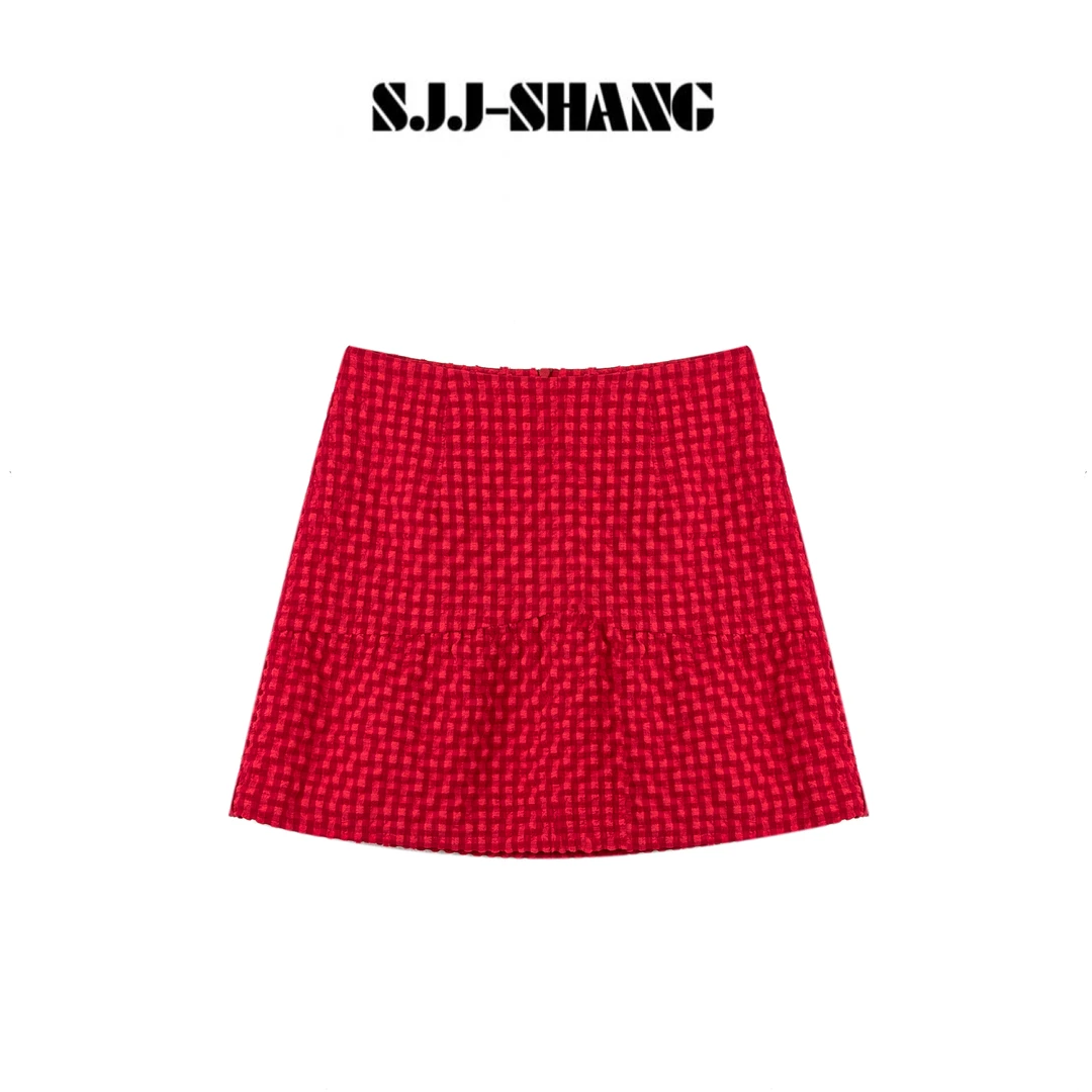 SJJ-SHANG【氧气泡泡】25ss新品重磅棉泡泡肌理工艺半身裙q134681p