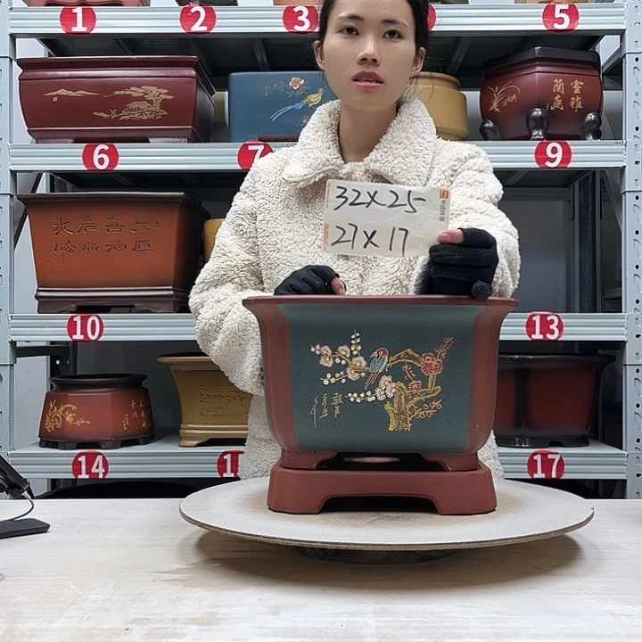 紫砂花盆紫砂花盆