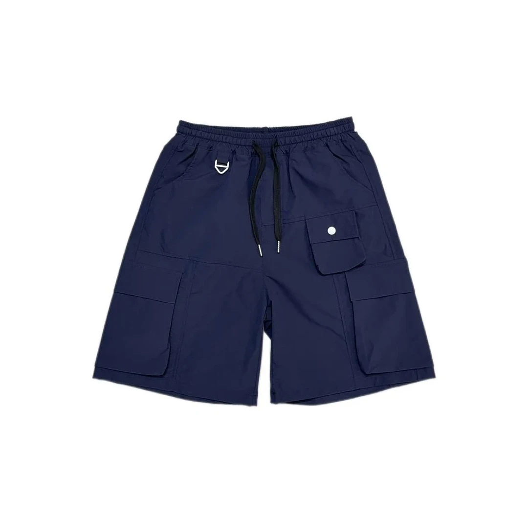 【子政同款】蓝色小字母侧口袋五分潮流洋气夏季儿童工装短裤027