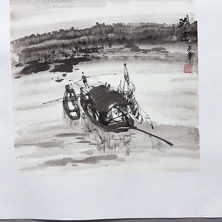 国画亲笔手绘放心去藏