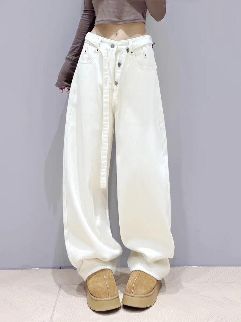 起点家早春款弯刀牛仔裤