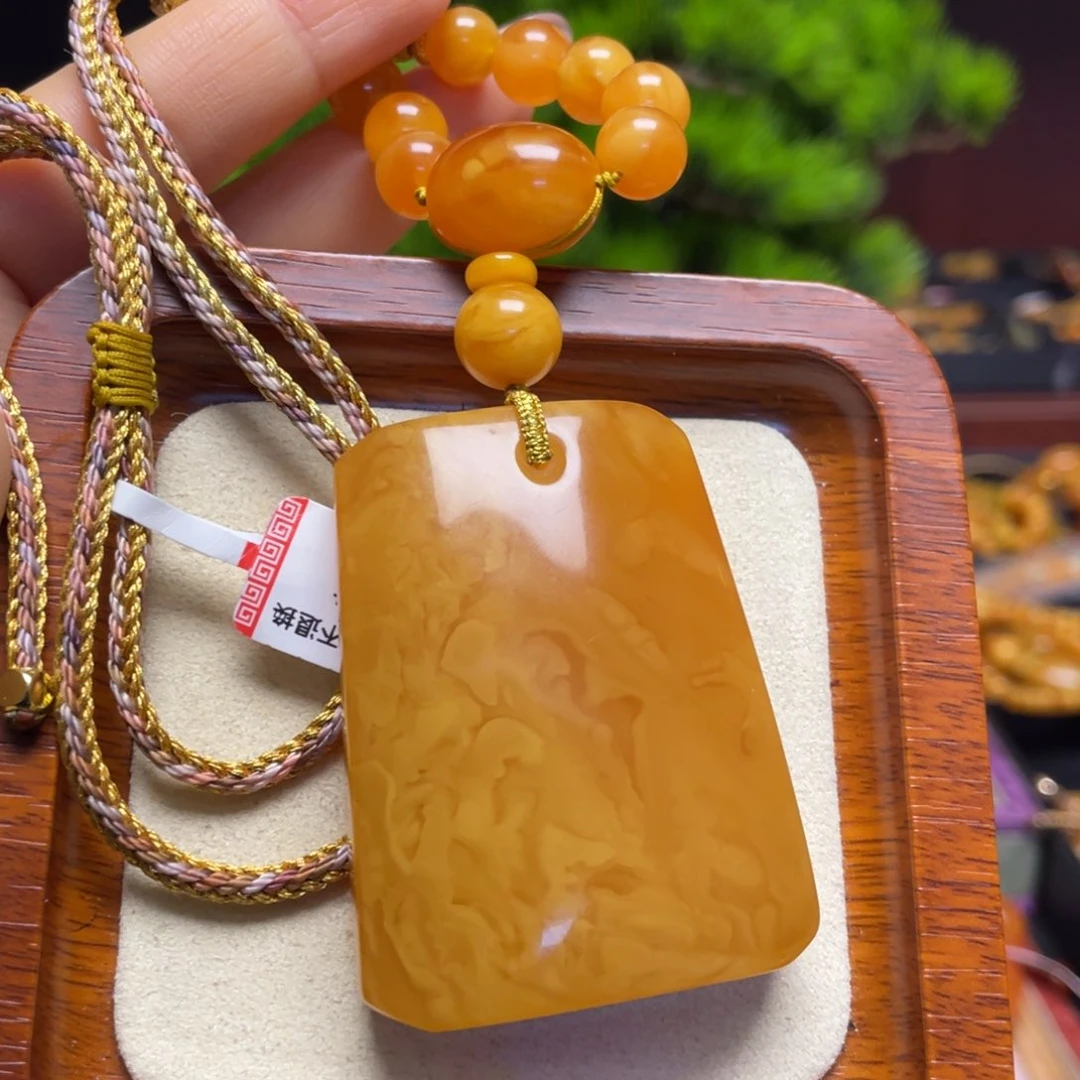 蜜蜡颈饰未镶嵌项链