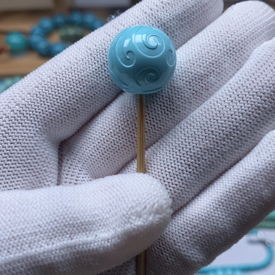 绿松石未镶嵌原矿纯干料绿松石