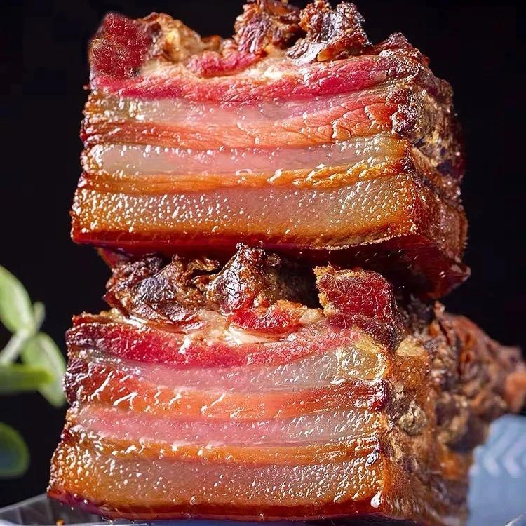 湖南腊味正宗农家自制柴火烟熏五花腊肉四川腊肉