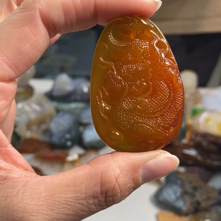 玛瑙/玉髓吊坠(不含链)未镶嵌