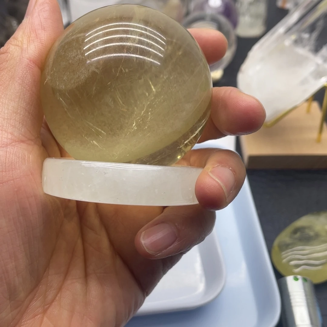 水晶173未镶嵌?****?黄水晶球450