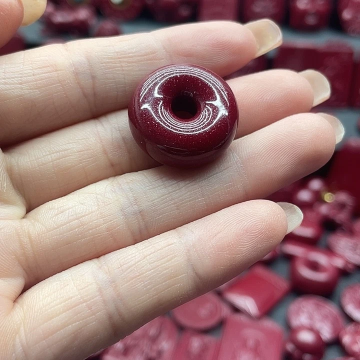 天然辰砂朱砂吊坠