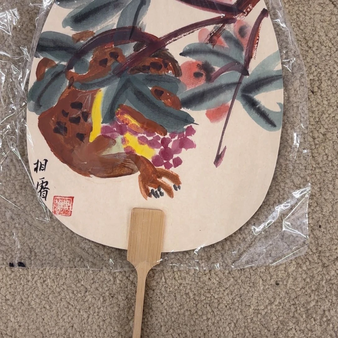 国画团扇绘画作品 婉。